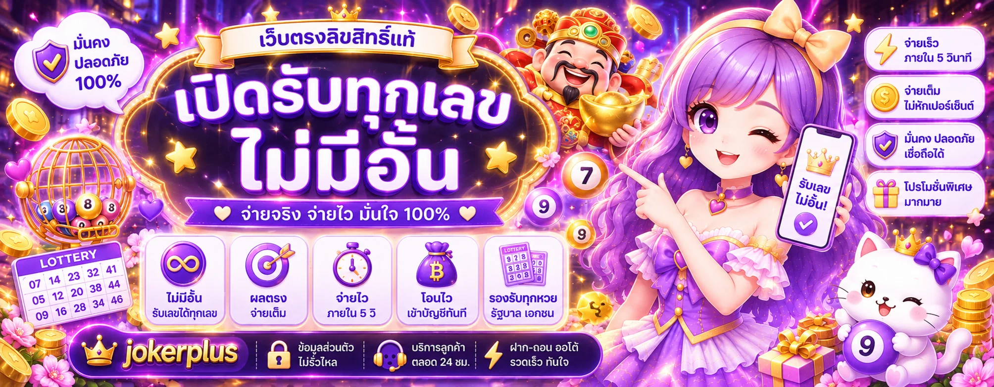 ตรวจผลหวยล่าสุดบน jokerplus