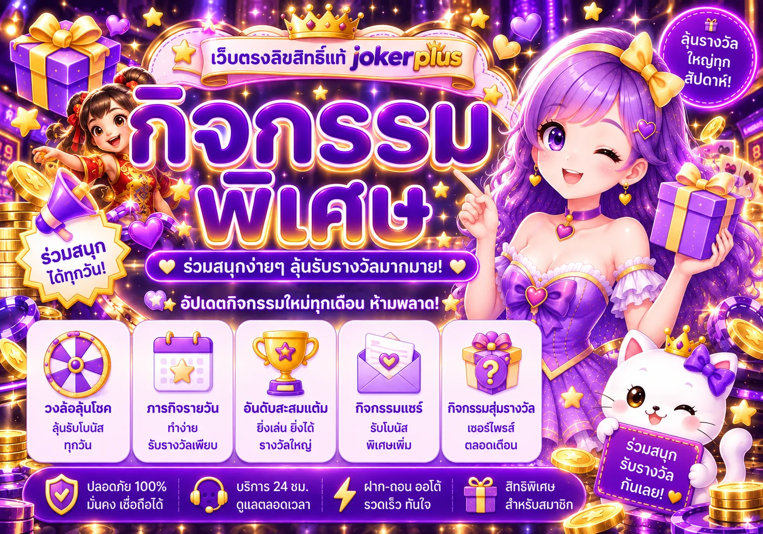 กิจกรรมและโปรโมชั่นพิเศษจาก jokerplus
